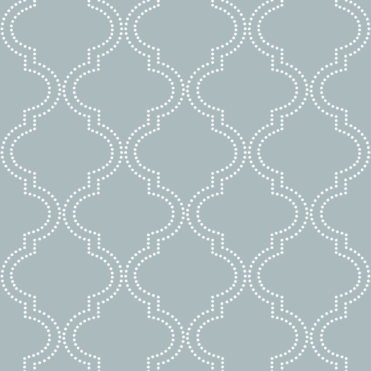 Slate Blue Quatrefoil Peel & Stick Wallpaper