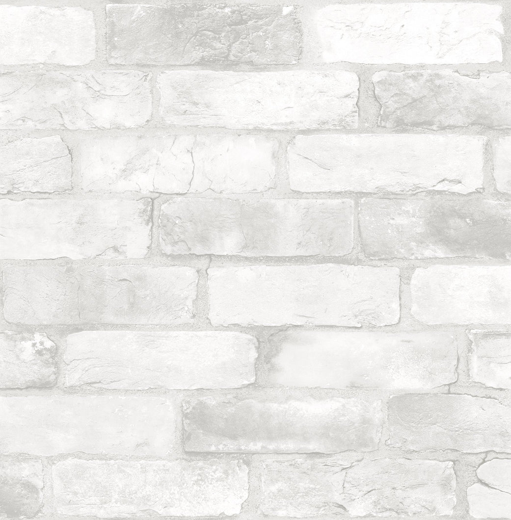 Loft White Brick Peel & Stick Wallpaper