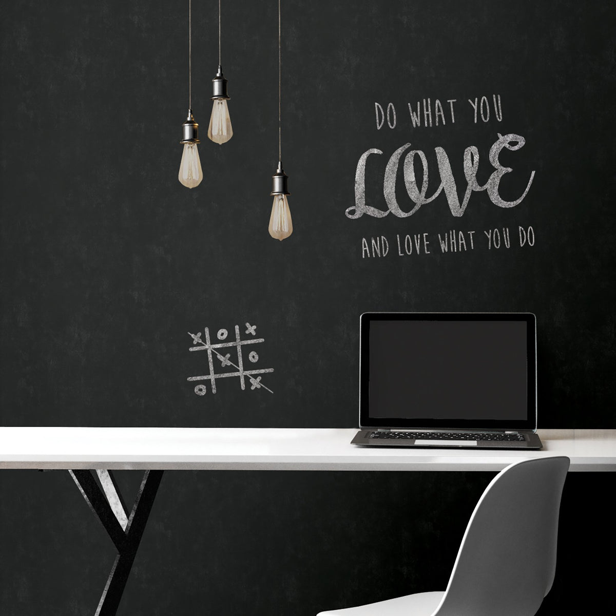 Vintage Chalkboard Peel & Stick Wallpaper