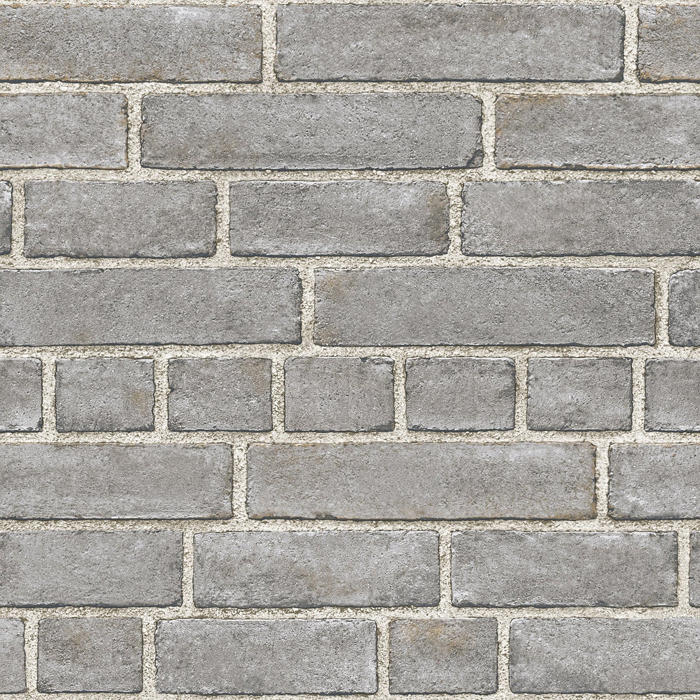 Grey Brick Fa�ade Peel & Stick Wallpaper