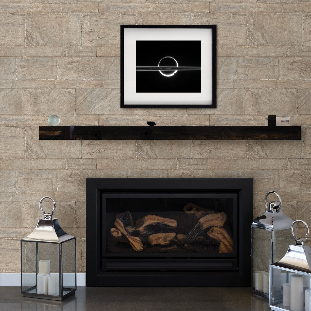 Beige Sandstone Wall Peel & Stick Wallpaper
