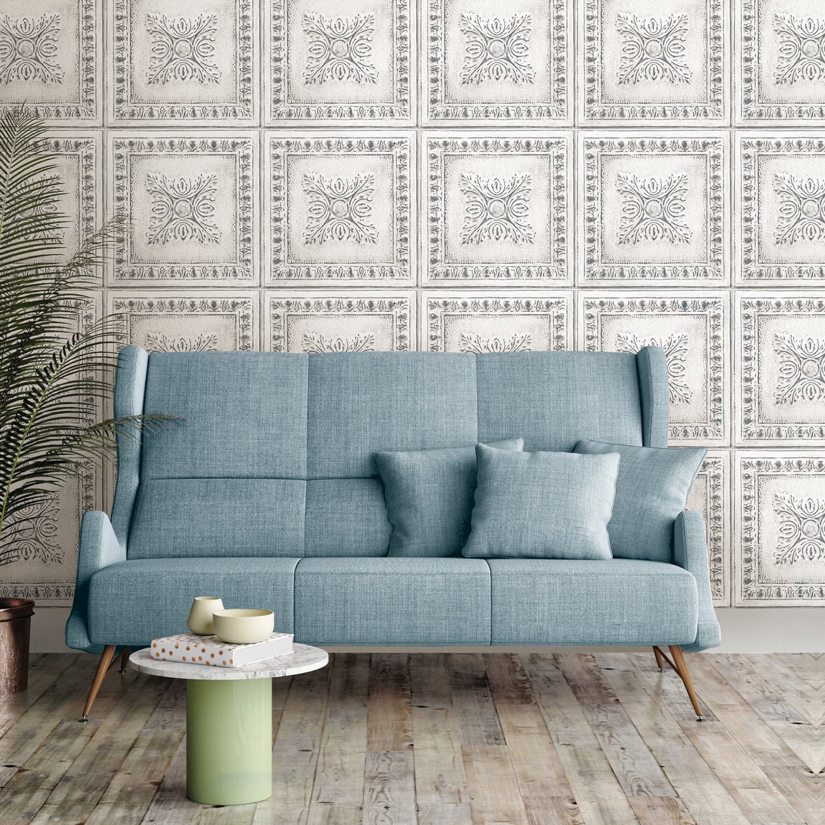 Reclaimed Tin Peel & Stick Wallpaper