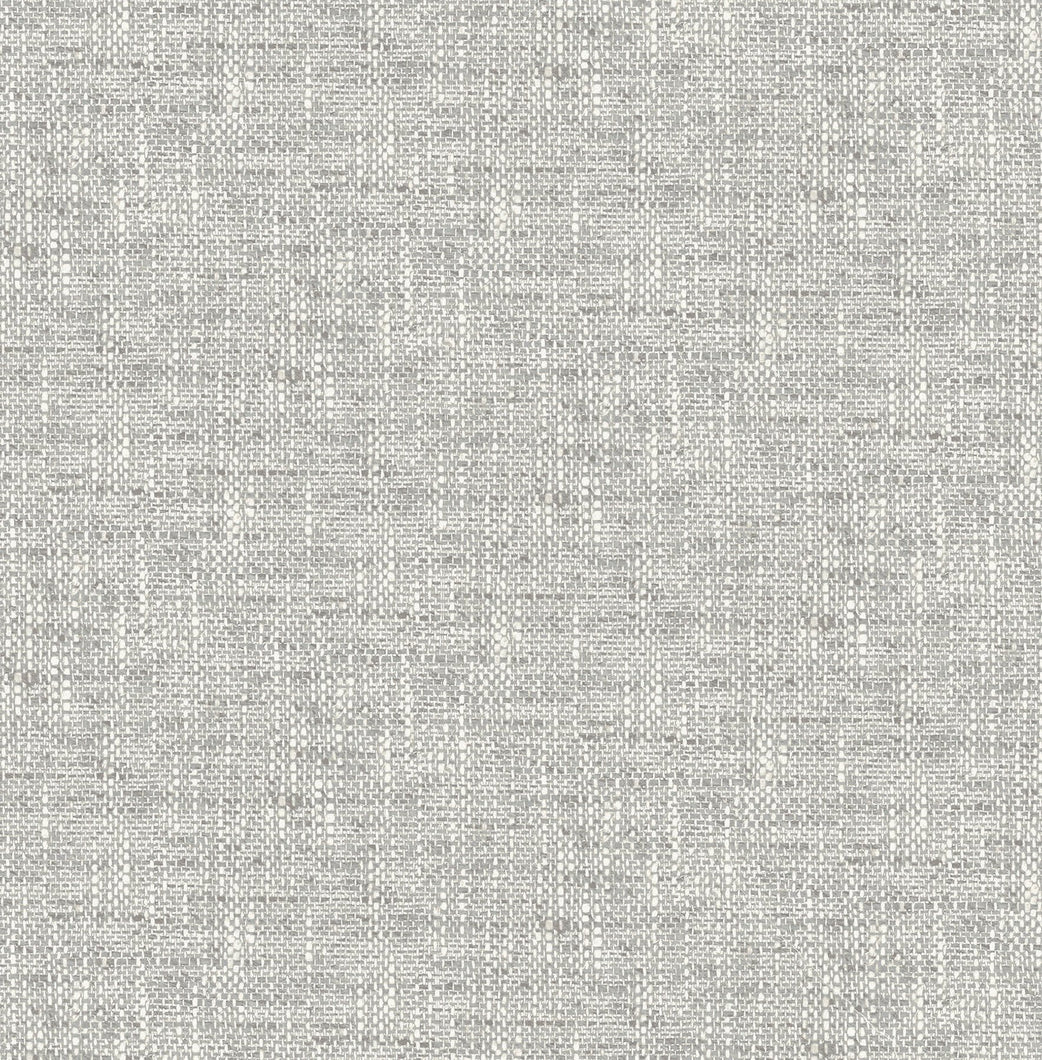 Grey Poplin Texture Peel & Stick Wallpaper