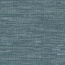 Load image into Gallery viewer, Navy Grassweave Peel &amp; Stick Wallpaper