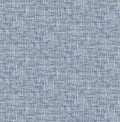 Navy Poplin Texture Peel & Stick Wallpaper