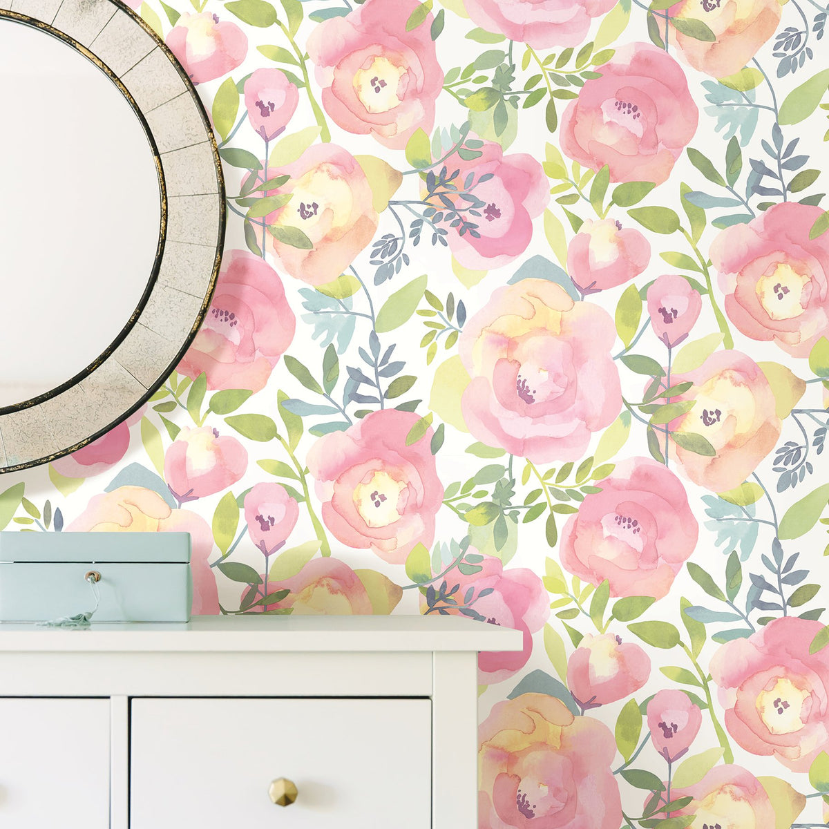Peachy Keen Pink Peel & Stick Wallpaper