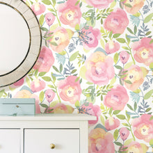 Load image into Gallery viewer, Peachy Keen Pink Peel &amp; Stick Wallpaper