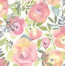 Load image into Gallery viewer, Peachy Keen Pink Peel &amp; Stick Wallpaper