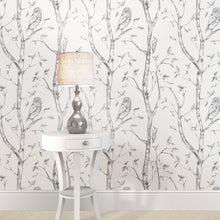Load image into Gallery viewer, Grey Woods Peel &amp; Stick Wallpaper