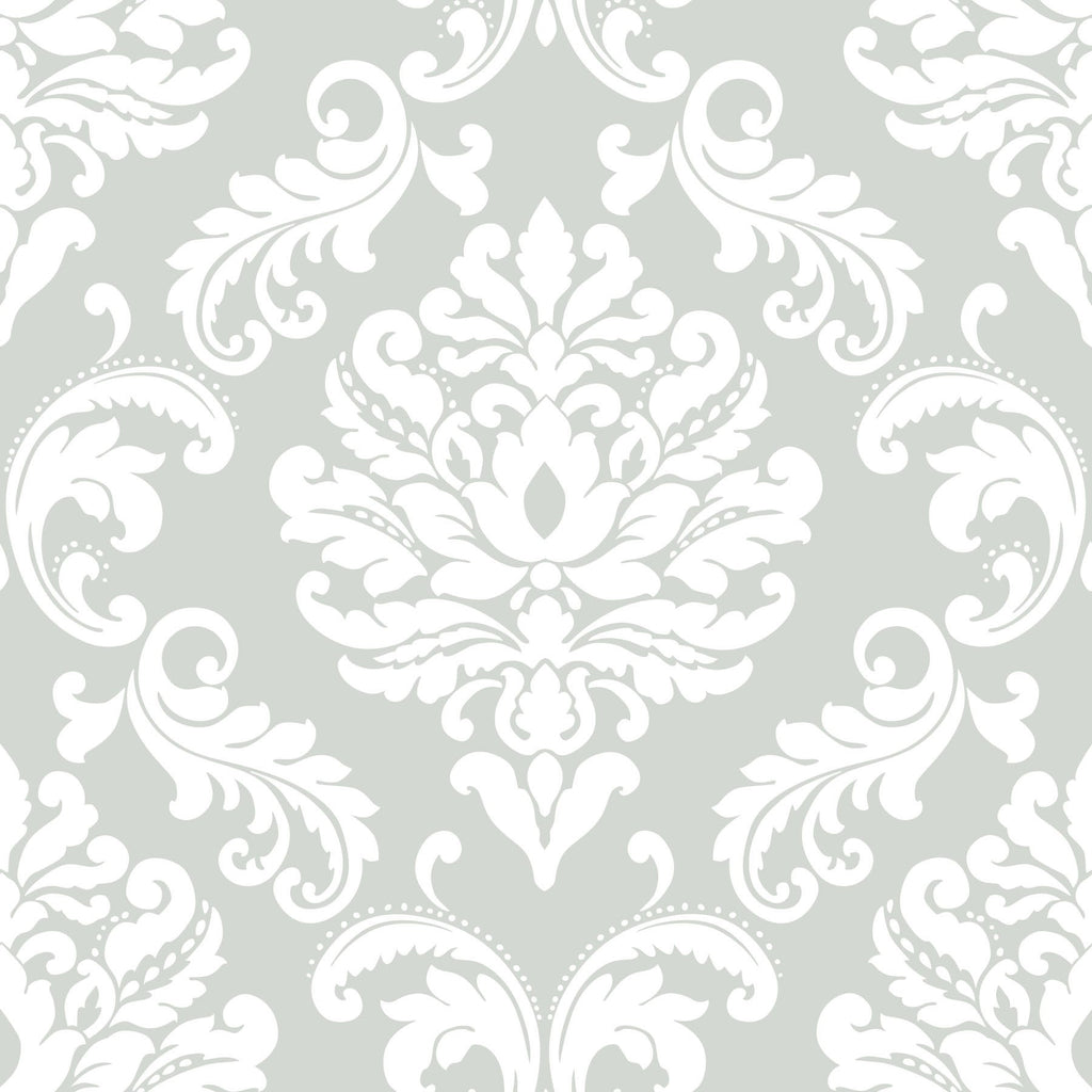 Ariel Grey Peel & Stick Wallpaper