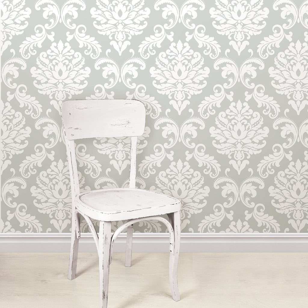 Ariel Grey Peel & Stick Wallpaper