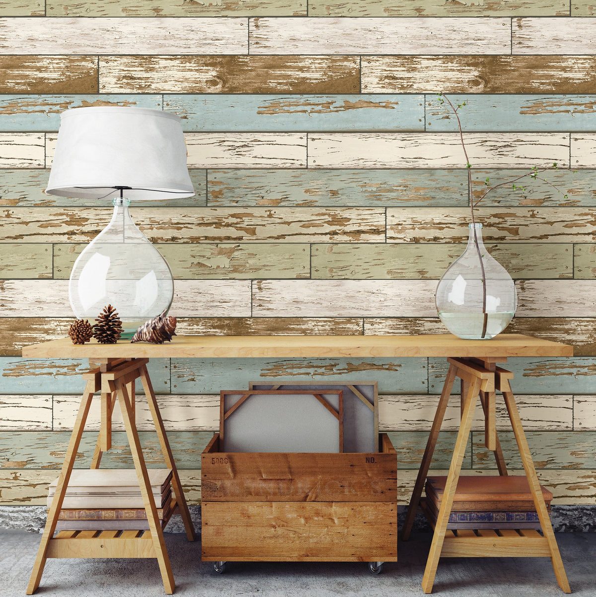 Old Salem Vintage Wood Peel & Stick Wallpaper