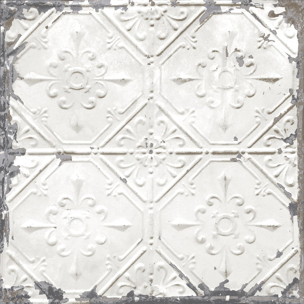 Vintage Tin Tile Peel & Stick Wallpaper