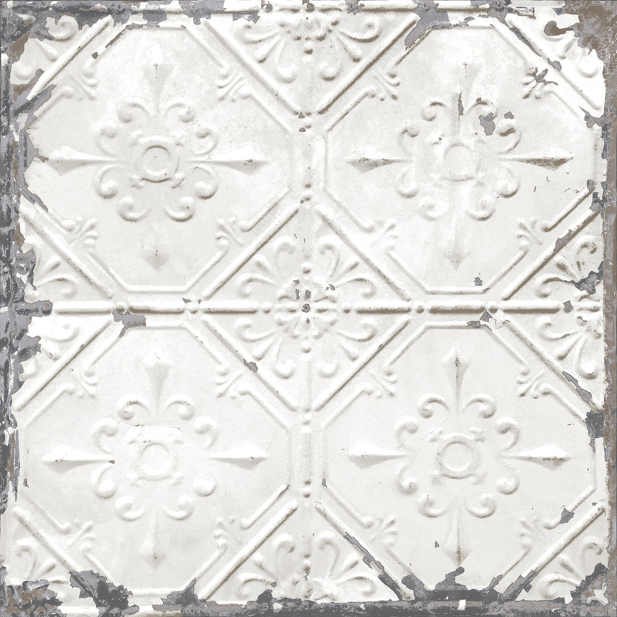 Vintage Tin Tile Peel & Stick Wallpaper