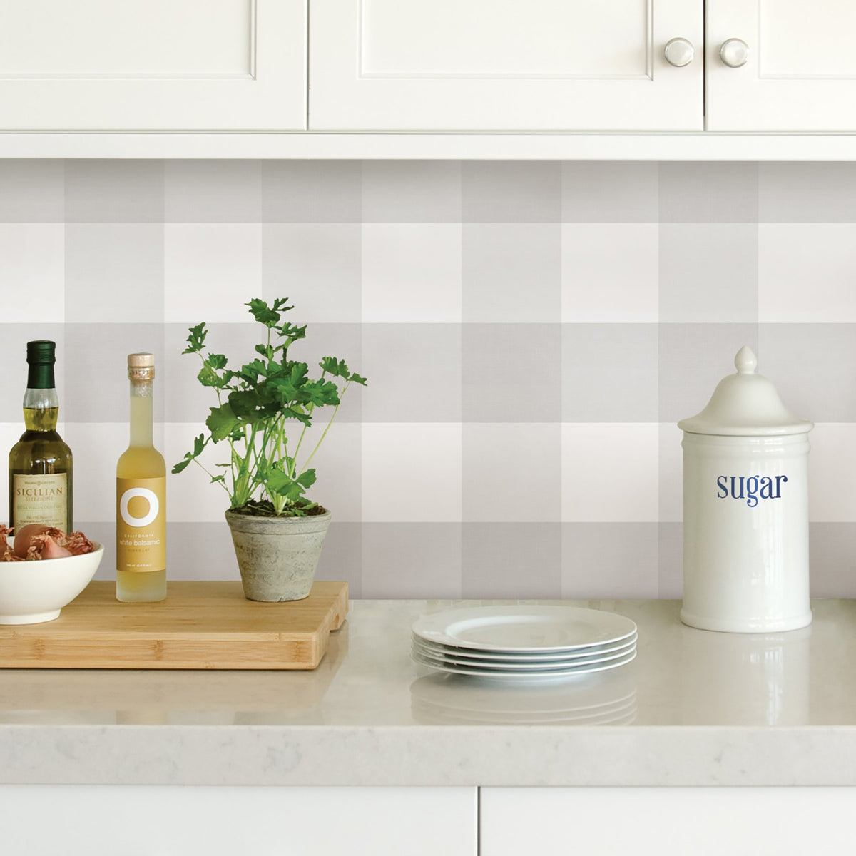 Farmhouse Plaid Peel & Stick Wallpaper