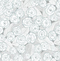 Oopsie Daisy Grey Peel & Stick Wallpaper