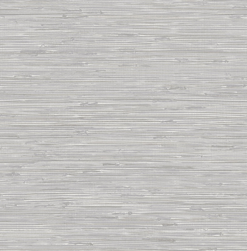 Tibetan Grasscloth Silver Peel & Stick Wallpaper