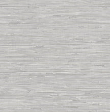 Load image into Gallery viewer, Tibetan Grasscloth Silver Peel &amp; Stick Wallpaper