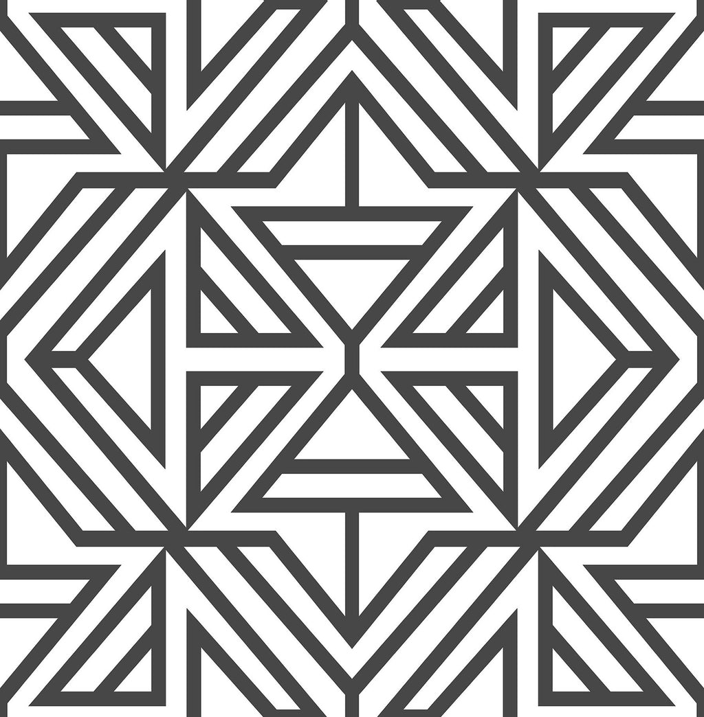 Black Linear Peel & Stick Wallpaper