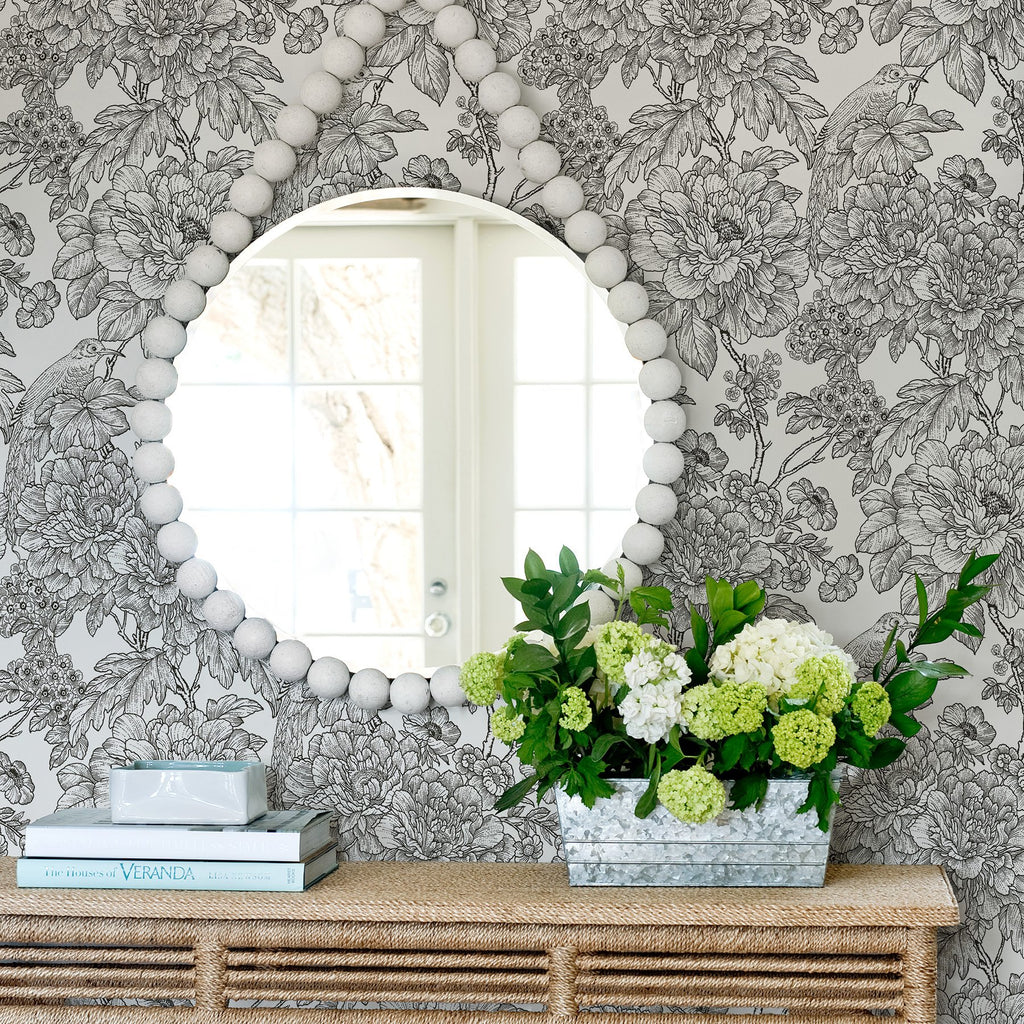 Black & White Sudbury Peel & Stick Wallpaper