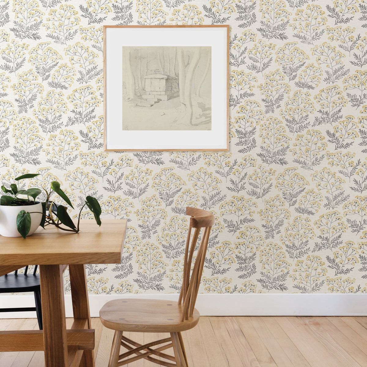 Yellow Wethersfield Peel & Stick Wallpaper