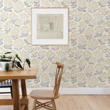 Load image into Gallery viewer, Yellow Wethersfield Peel &amp; Stick Wallpaper