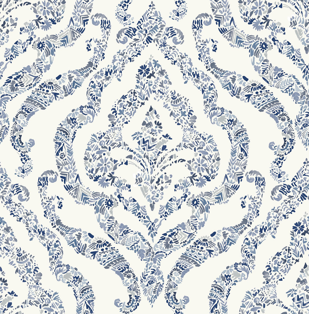 Blue Guildford Peel & Stick Wallpaper