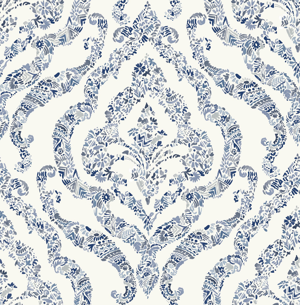 Blue Guildford Peel & Stick Wallpaper