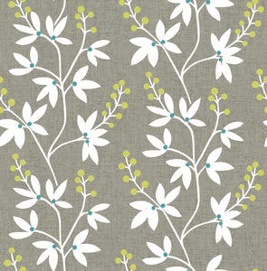 Taupe & Lime Fairfield Peel & Stick Wallpaper