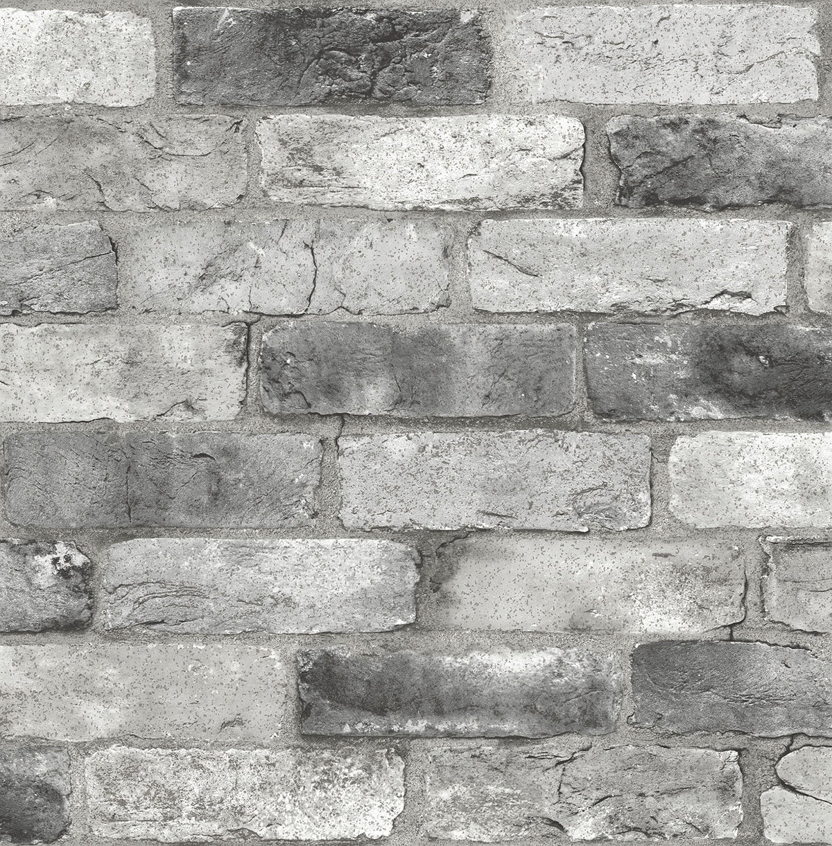 Grey London Brick Peel & Stick Wallpaper