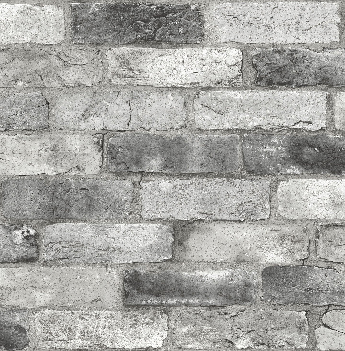 Grey London Brick Peel & Stick Wallpaper