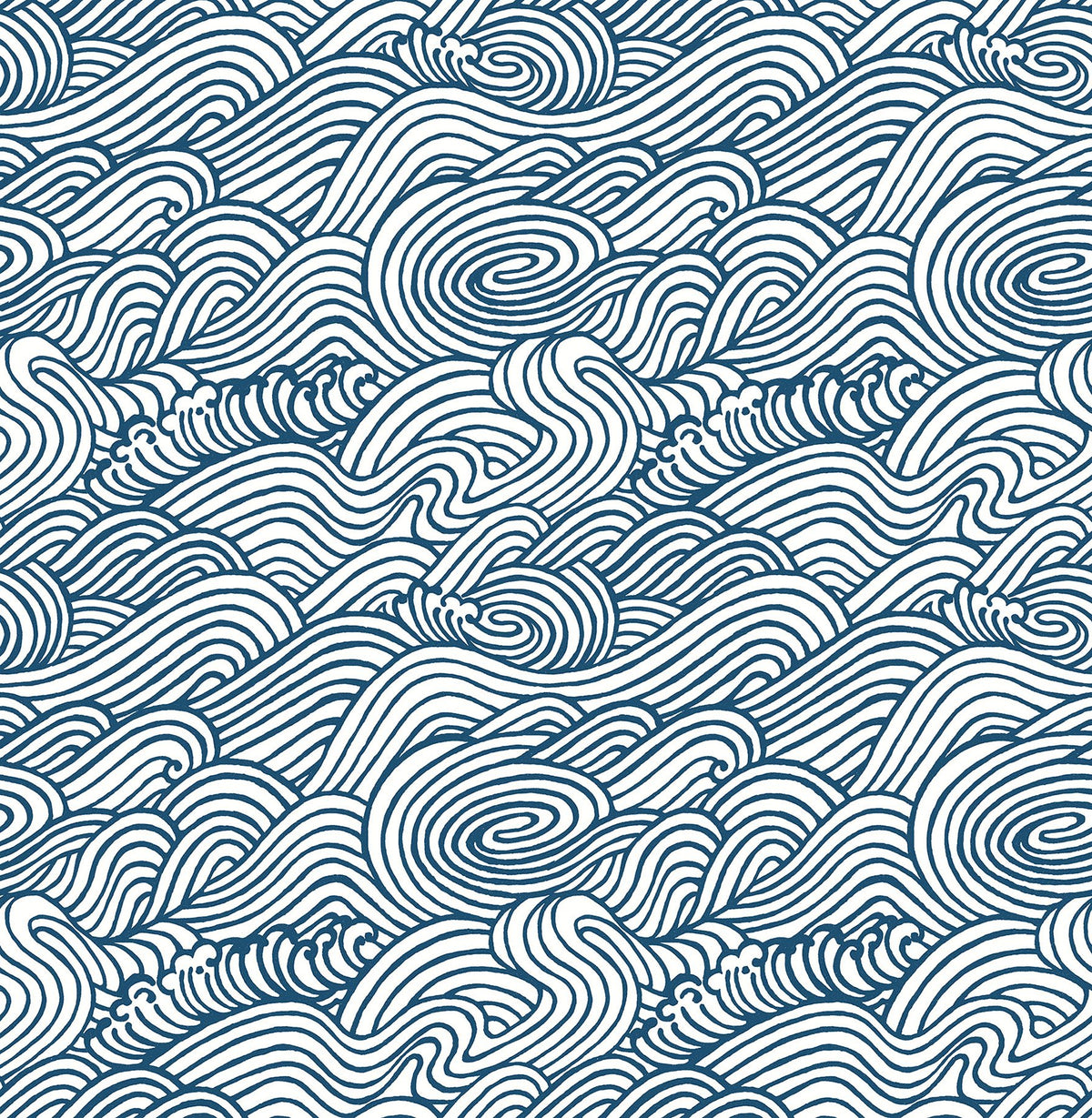 Navy Saybrook Peel & Stick Wallpaper