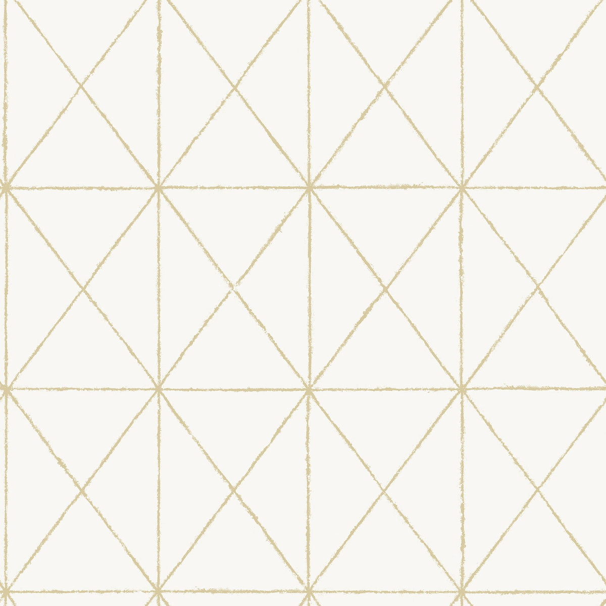 White & Gold Get In Line Peel & Stick Wallpaper