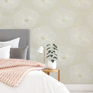 Dove Floweret Peel & Stick Wallpaper