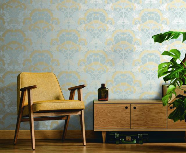 Yarrow Nouveau Wallpaper