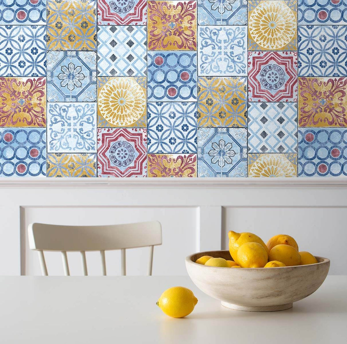 Colorful Moroccan Tile - Multicolored