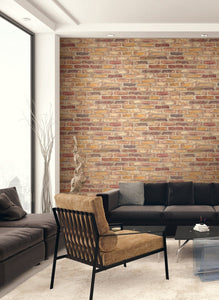 Faux Rustic Red Brick