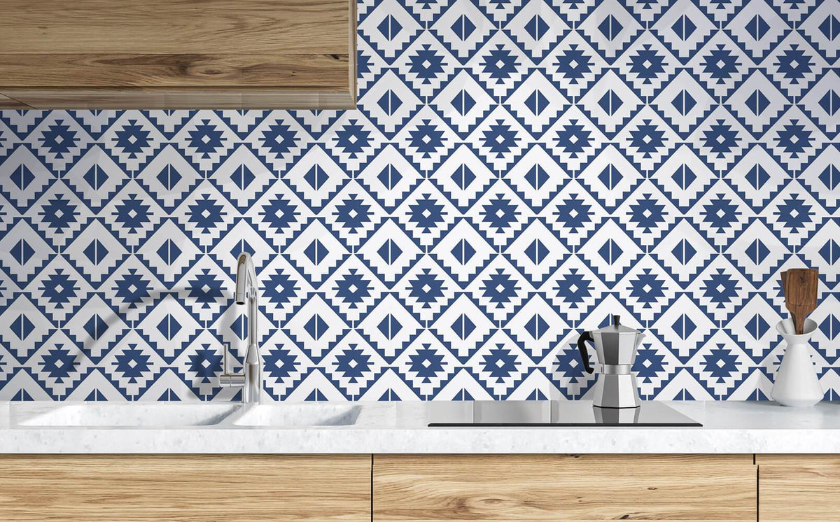 Southwest Tile - Navy Blue
