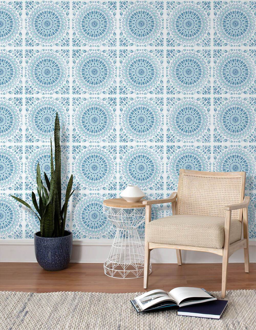 Mandala - Teal & Blue