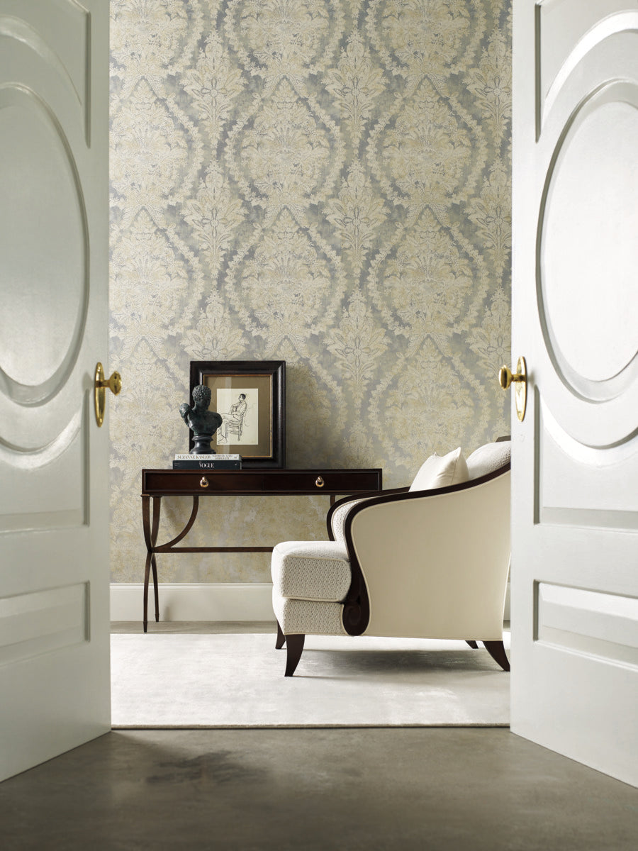 Charleston Damask Wallpaper