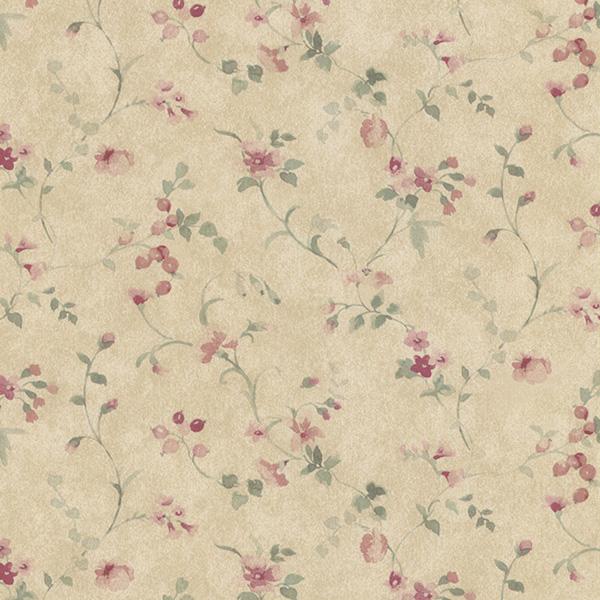 wallpaper, wallpapers, floral, flowers, vines, leaves, trail, small print