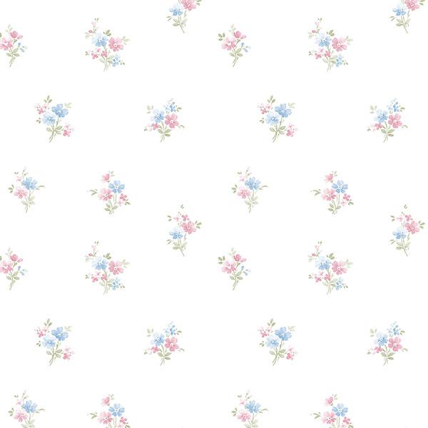 wallpaper, wallpapers, floral, flowers, stems, leaves, small print, bouquets