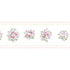 wallpaper, wallpapers, border, floral, flowers, leaves, bouquet, small print, solid line edge
