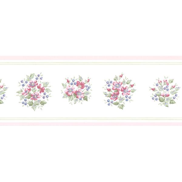 wallpaper, wallpapers, border, floral, flowers, leaves, bouquet, small print, solid line edge