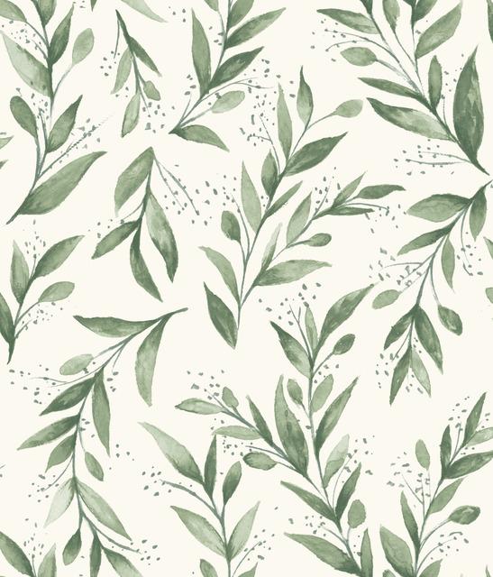 Magnolia Home Olive Branch Peel and Stick Wallpaper