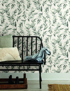 Magnolia Home Olive Branch Peel and Stick Wallpaper