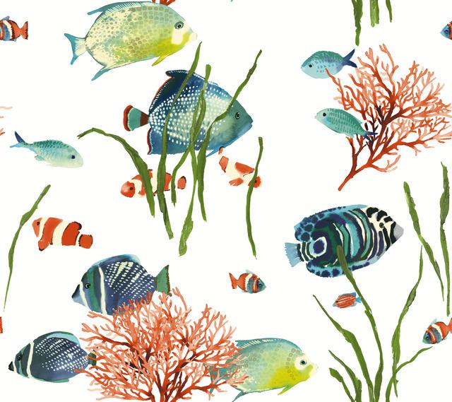 Tropical Reef Peel and Stick Wallpaper