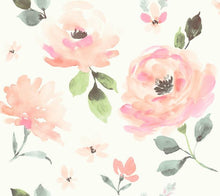 Load image into Gallery viewer, Watercolor Blooms Peel and Stick Wallpaper