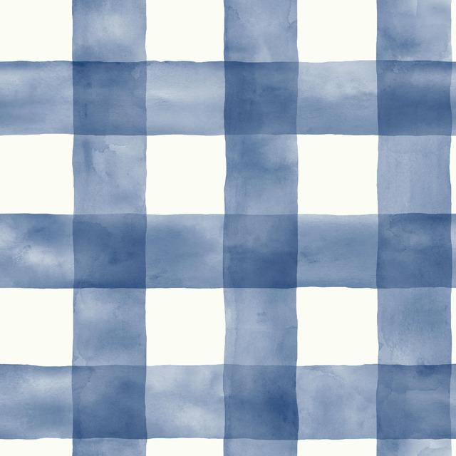 Checkmate Watercolor Plaid Peel and Stick Wallpaper