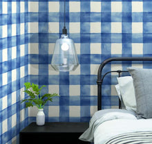 Load image into Gallery viewer, Checkmate Watercolor Plaid Peel and Stick Wallpaper